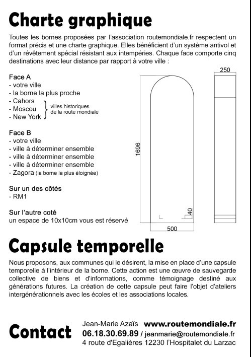 charte graphique borne route mondiale
